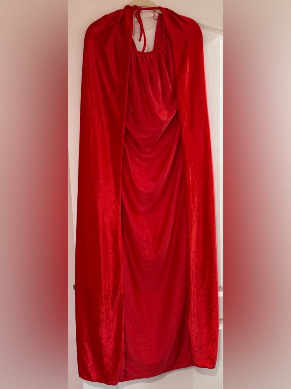 Red Velvet Hooded Cape